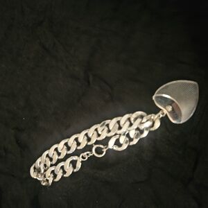 Silver Chain Bracelet with Unique Charm